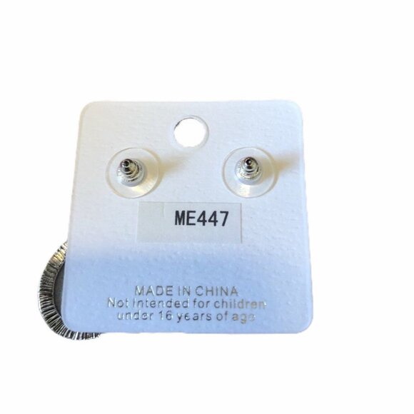 Meme Chic Zebra Pattern Drop‎ Earrings With Rhinestone Accents - Picture 4 of 6